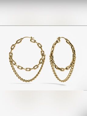 BRAND NEW in box Ask & Embla Lynx Chain Earrings
